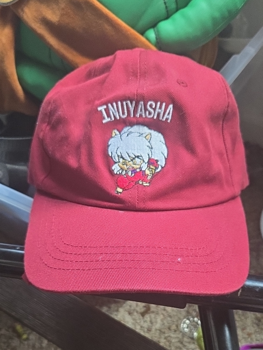 Inuyasha Embroidered Red Baseball Cap